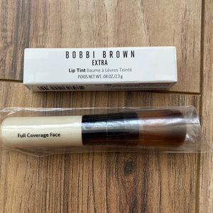 NEW, Bobbi Brown Lip Tint and Full Coverage Face Brush
